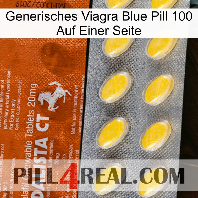Generic Viagra Blue Pill 100 On One Side 42